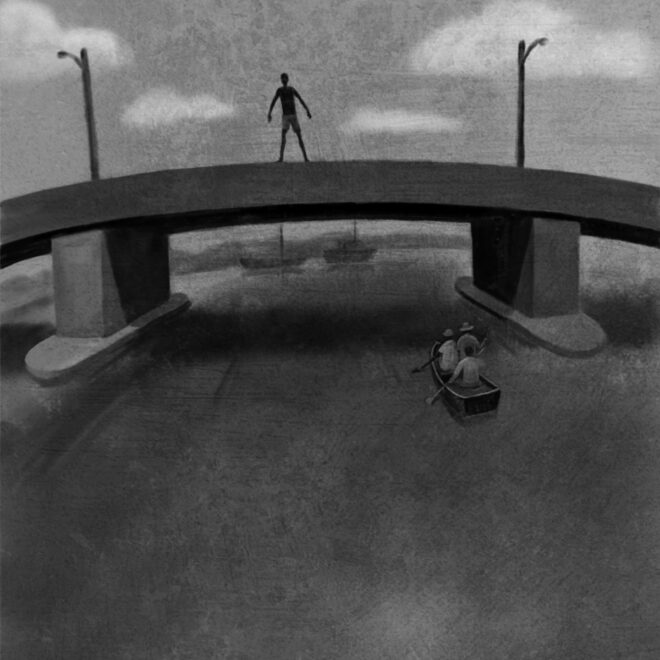 Ilustração para o livro Ilhados, Tratado sobre Guris. Editora Saraiva